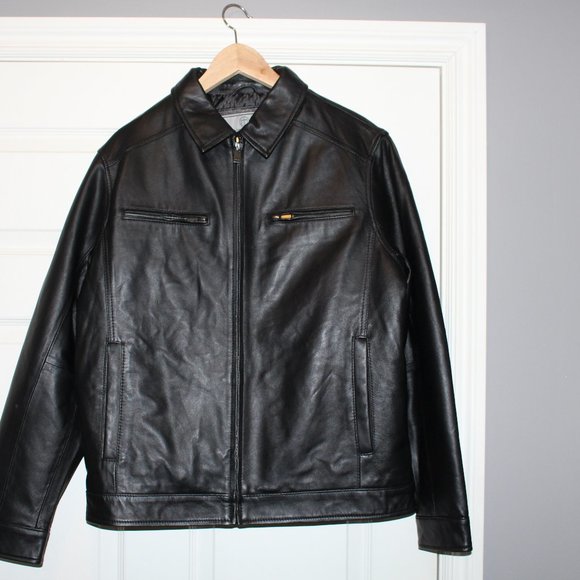 Boston Harbour Men’s Classic Leather Jacket - Picture 2 of 8